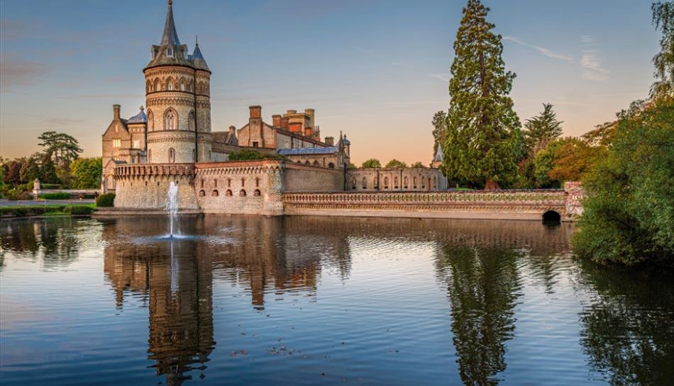 De Vere Estate Wedding Venue Surrey, luxury castle wedding location with grand architecture and picturesque gardens