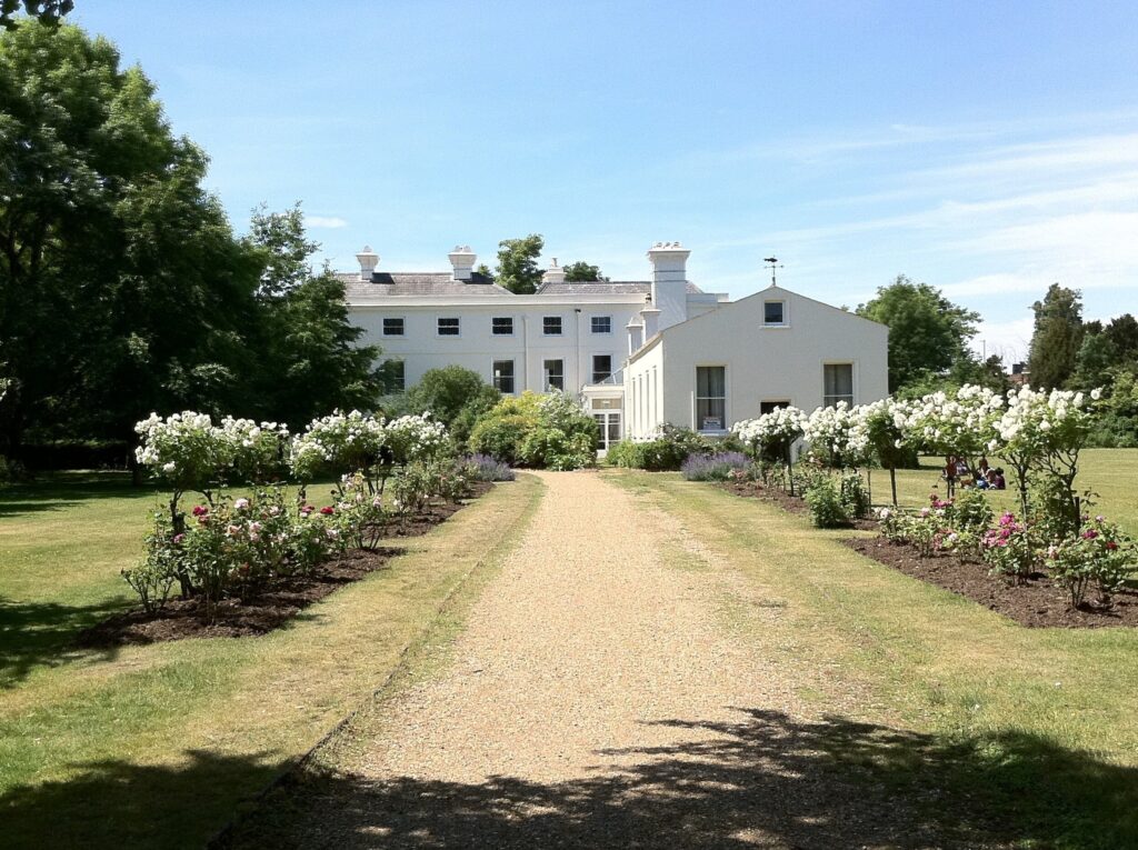 Morden Hall Wedding Venue Surrey, romantic wedding photography location with lush gardens and serene lake